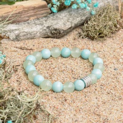 Bracciale in Amazonite e Avventurina