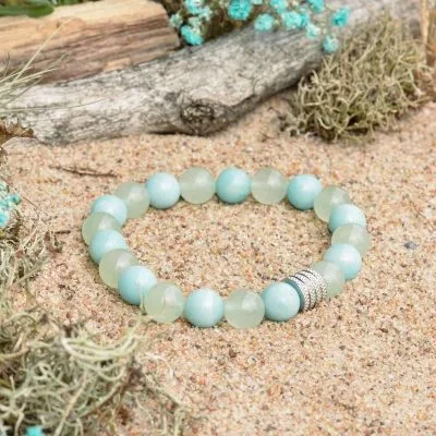 Bracciale in Amazonite e Avventurina