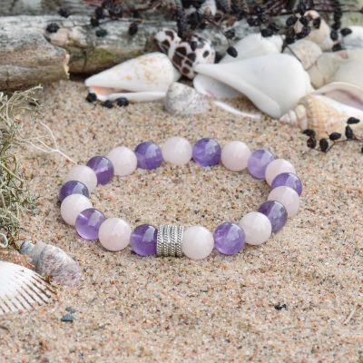 Ametisto ir Rožinio Kvarco Apyrankė