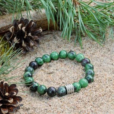 Bracciale in Aniolite (Zoisite)