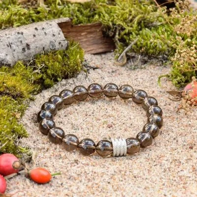 Bracciale in Quarzo Fumè