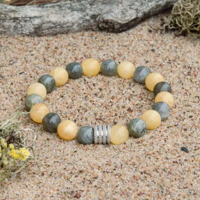 Bracciale in Calcite e Labradorite