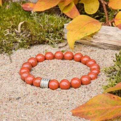 Bracciale in Diaspro Rosso
