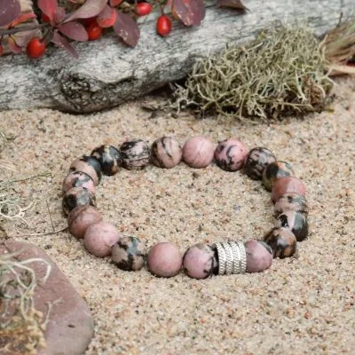 Bracciale in Rodonite