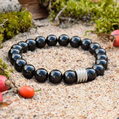Bracciale in Tormalina Nera (Schorl)