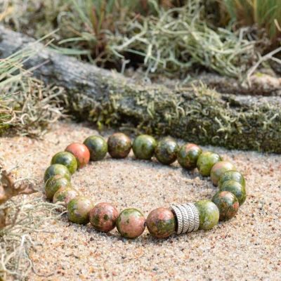 Bracciale in Unakite