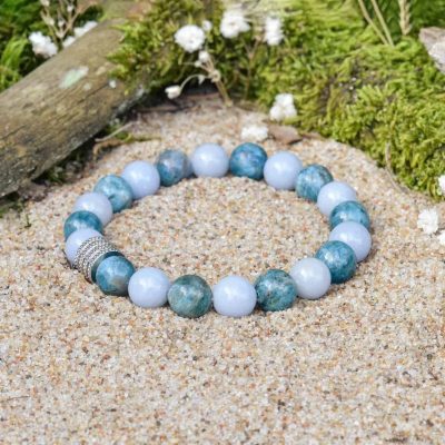 Bracciale con Angelite e Apatite