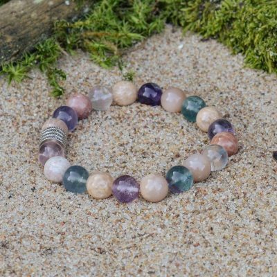 Bracciale in Feldspato e Fluorite