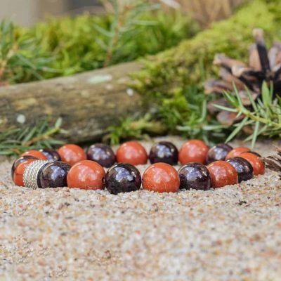 Granato ir Raudono Jaspio Apyrankė