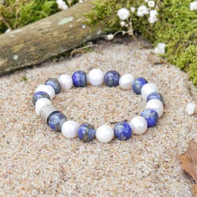 Bracciale di Perle e Lapislazzuli