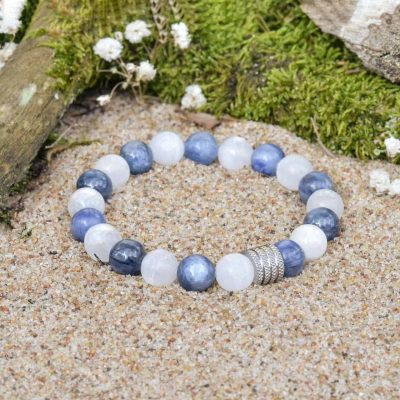 Bracciale in Selenite e Cianite